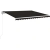 Image de vidaXL Store automatique rétractable 400x350 cm Anthracite