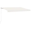 Image de vidaXL Store manuel rétractable 450x350 cm Crème