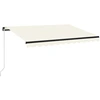 Image de vidaXL Store manuel rétractable 350x250 cm Crème