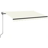 Image de vidaXL Store automatique rétractable 350x250 cm Crème