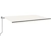 Image de vidaXL Store automatique rétractable 500x300 cm Crème