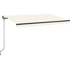 Image de vidaXL Store manuel rétractable 400x350 cm Crème
