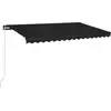Image de vidaXL Store manuel rétractable 450x350 cm Anthracite
