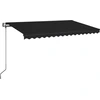 Image de vidaXL Store automatique rétractable 450x350 cm Anthracite