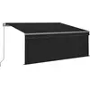 Image de vidaXL Store manuel rétractable avec enrouleur 3,5x2,5 m Anthracite