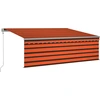 Image de vidaXL Auvent automatique avec store LED Capteur de vent 4,5x3m