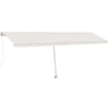 Image de vidaXL Store sur pied Manuel rétractable 600x300 cm Crème