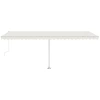 Image de VidaXL Canopy freestanding automatic 600x300 cm cream-coloured