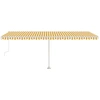 Image de VidaXL Canopy freestanding automatic 600x300 cm jaune et blanc