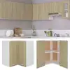 Image de vidaXL Armoire d'angle suspendue Lyon Chêne Sonoma 57x57x60 cm Matériau dérivé du bois