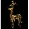Image de vidaXL Renne à LED Décoration de Noël 90 LED 60x16x100 cm Acrylique