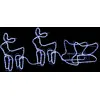 Image de vidaXL Décoration de Noël Rennes et traîneau Outdoor 576 LEDs