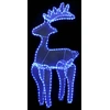 Image de vidaXL Renne Décoration de Noël avec maille 306 LED 60x24x89 cm