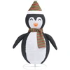 Image de vidaXL Décoration de Noël pingouin LED tissu de luxe 120 cm