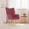 Image de vidaXL Fauteuil relax rouge vin Tissu