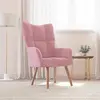 Image de vidaXL Fauteuil relax rose velours