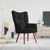 Image de vidaXL Fauteuil relax noir velours
