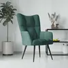 Image de vidaXL Fauteuil relax vert foncé velours