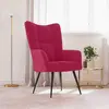 Image de vidaXL Fauteuil relax vin rouge velours