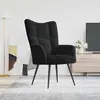 Image de vidaXL Fauteuil relax noir velours