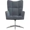 Image de vidaXL Fauteuil relax gris foncé velours