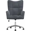 Image de vidaXL Fauteuil relax gris foncé velours
