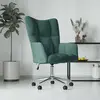 Image de vidaXL Fauteuil relax vert foncé velours