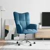 Image de vidaXL Fauteuil relax bleu velours