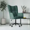 Image de vidaXL Fauteuil relax vert foncé velours