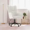 Image de vidaXL Fauteuil relax blanc crème velours