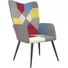 Image de vidaXL Fauteuil relax patchwork tissu