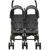 Image de vidaXL Poussette double anthracite acier