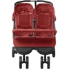 Image de vidaXL Poussette jumelle rouge acier