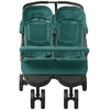 Image de vidaXL Poussette jumelle Vert Acier