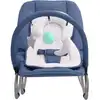 Image de vidaXL Transat bleu marine acier