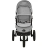 Image de vidaXL Poussette gris clair acier