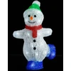 Image de vidaXL Figurine de Noël LED Bonhomme de neige acrylique Intérieur et extérieur 30 cm