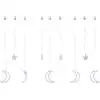 Image de vidaXL Guirlandes lumineuses Étoile et Lune Télécommande 138 LED Bleu