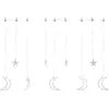 Image de vidaXL Guirlandes lumineuses Étoile et lune Télécommande 138 LED Multicolore