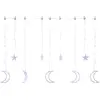 Image de vidaXL Guirlandes lumineuses étoile et lune télécommande 345 LED bleu