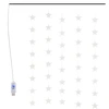 Image de vidaXL Rideau étoilé LED Guirlande lumineuse 200 LED blanc froid 8 fonctions