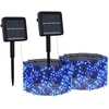 Image de vidaXL Guirlande lumineuse solaire 2 pcs 2x200 LED bleu intérieur extérieur