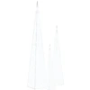 Image de vidaXL Ensemble de cônes lumineux LED en acrylique décoratif blanc froid 60/90/120 cm