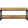 Image de vidaXL Table basse 90x45x35 cm Bois de manguier massif rugueux