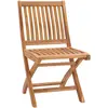 Image de vidaXL Chaises de jardin pliantes 8 pcs. Bois massif teck