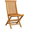 Image de vidaXL Chaises de jardin pliantes 8 pcs. Bois massif teck
