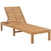 Image de vidaXL Bains de soleil 2 pcs. Bois massif teck
