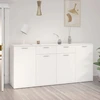 Image de vidaXL Sideboard Blanc 160x36x75 cm Bois composite