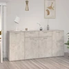 Image de vidaXL Sideboard gris béton 160x36x75 cm Bois composite
