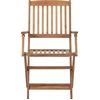 Image de vidaXL Chaises de jardin pliantes 8 pcs. Bois massif acacia